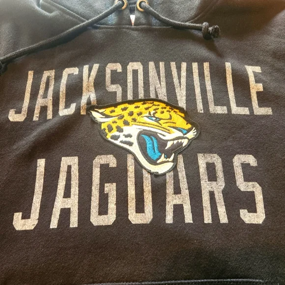 Jacksonville Jaguars Black Hoodie Pullover Men's Medium - Picture 3 of 5